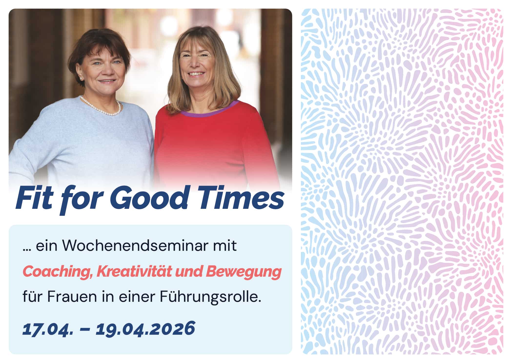 Banner fit for Good Times – Klick für Flyer-Übersicht